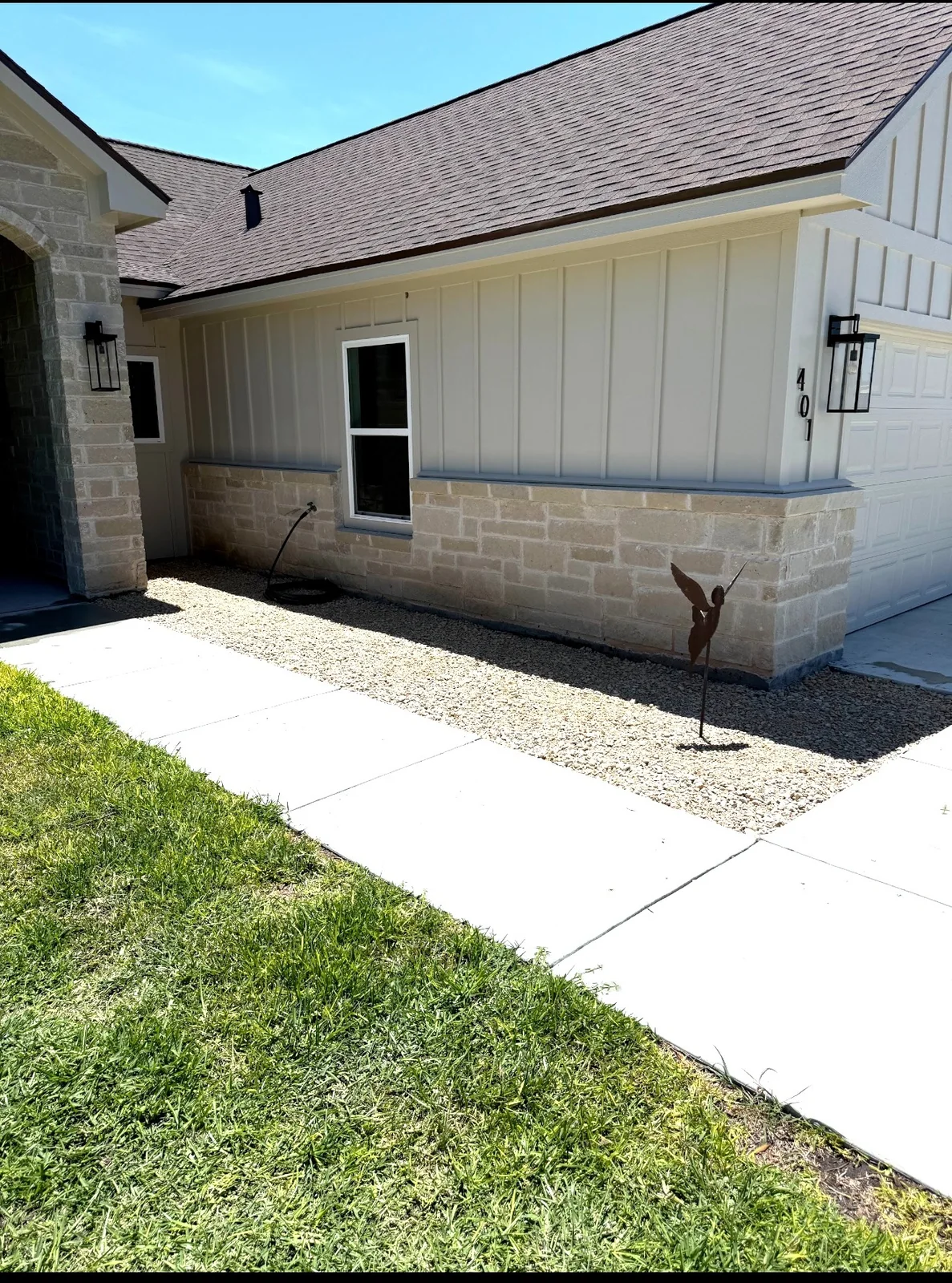 Landscape bed after