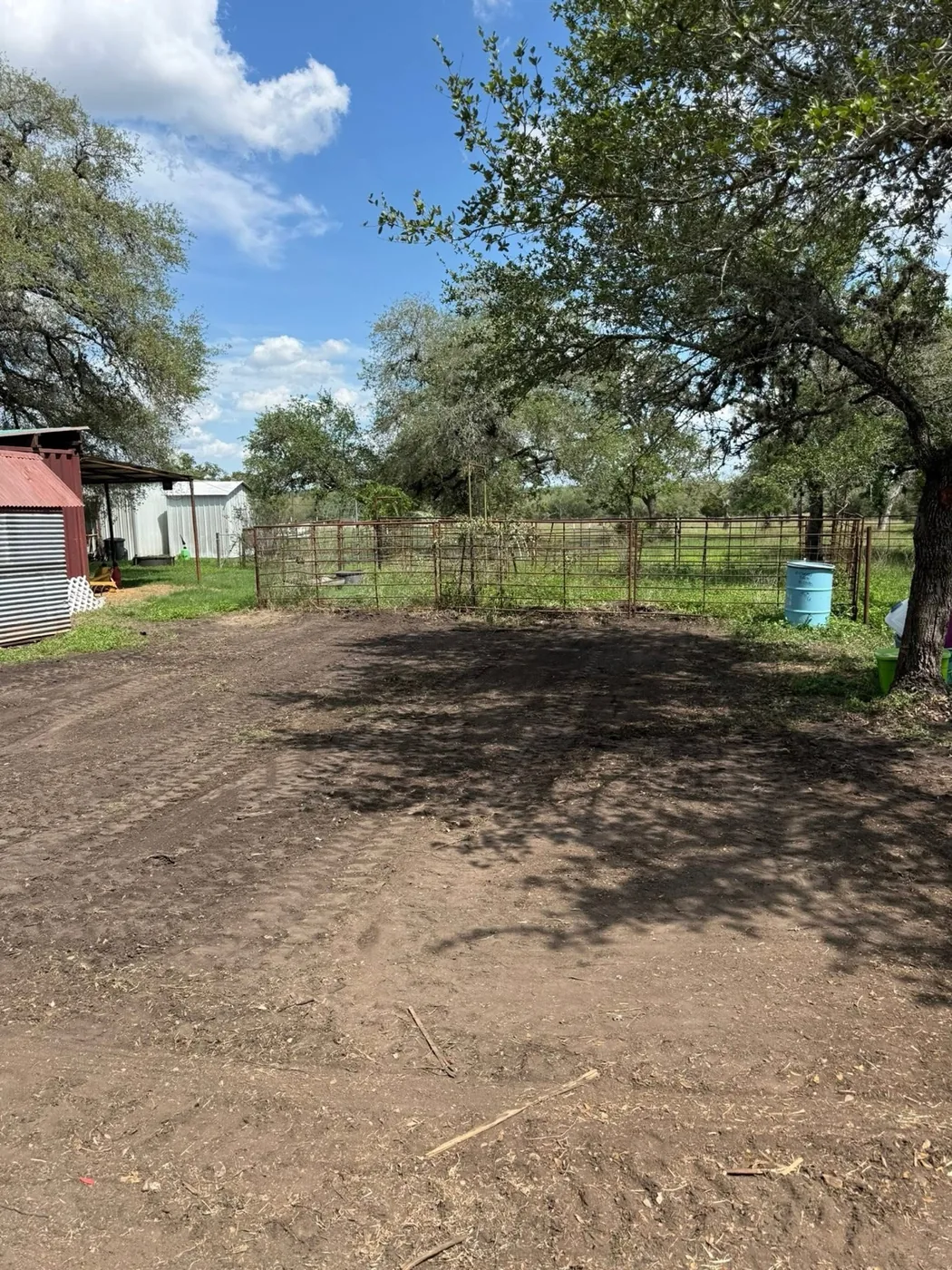 Cleared property area